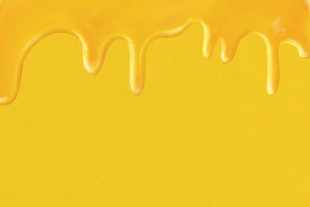 Melting honey background, yellow border 