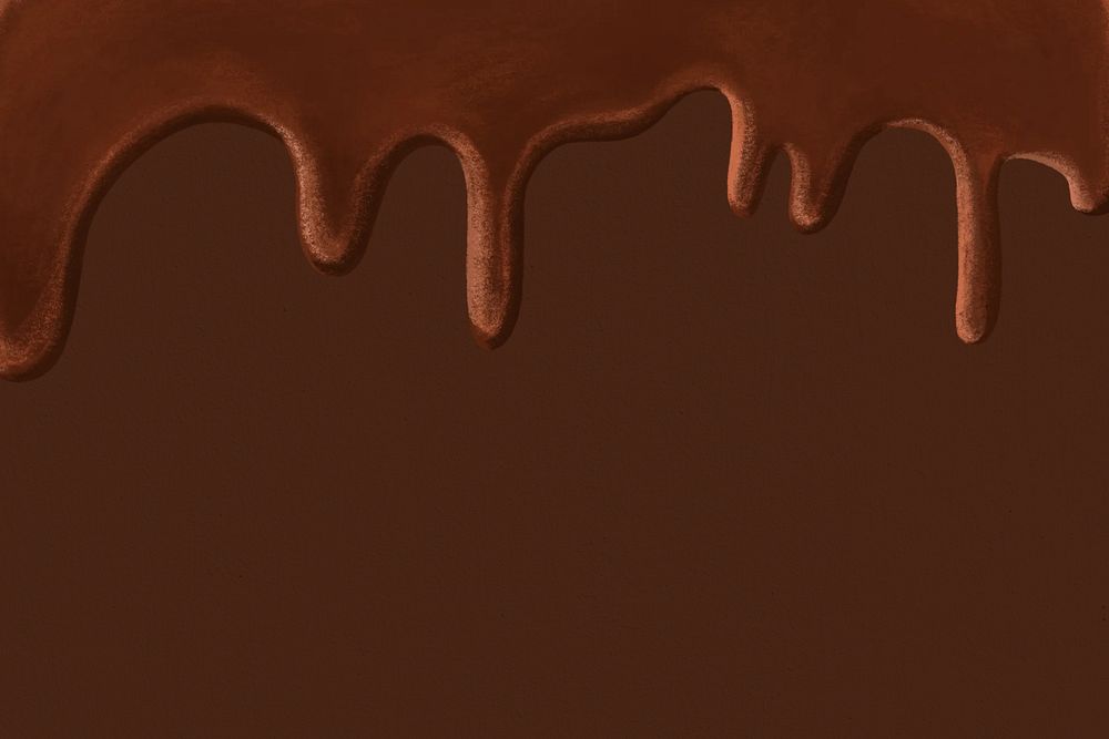Melting chocolate border background