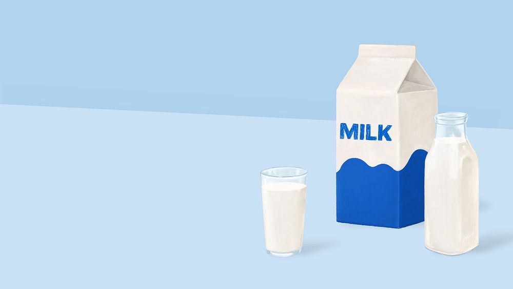 Glass of milk HD wallpaper, drink illustration