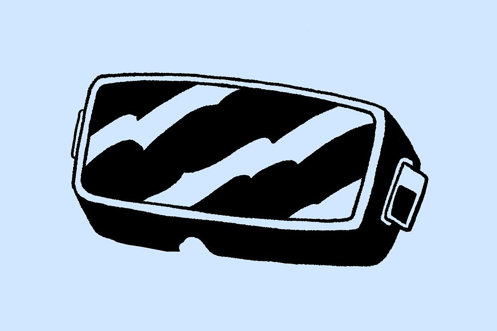 Cyber reality headset element vector