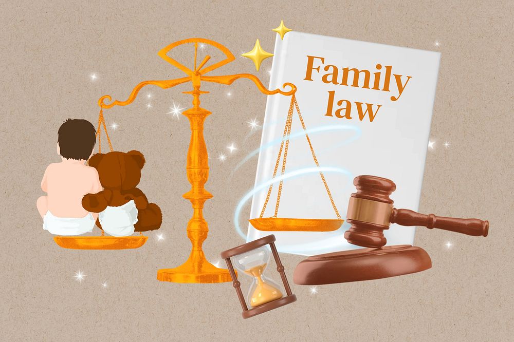 Family law collage remix design