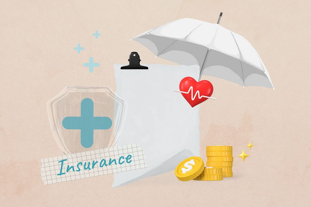 Insurance collage remix design