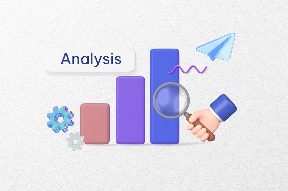 Analysis word, 3D bar charts remix