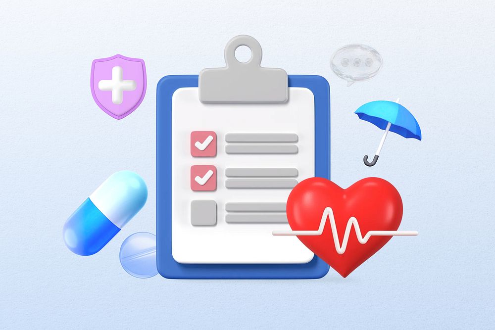 Health insurance checklist, security & protection remix