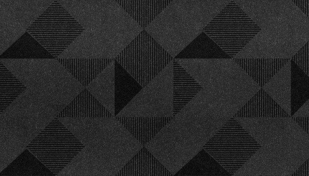 3D black geometric background