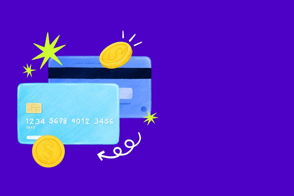 Credit card background, finance illustration | Premium Photo ...