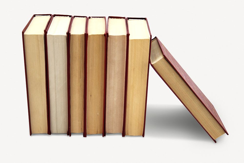 Book stack isolated graphic psd