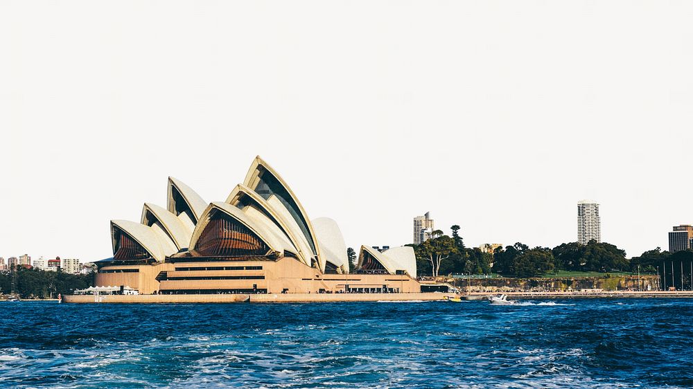 Sydney Opera House border background