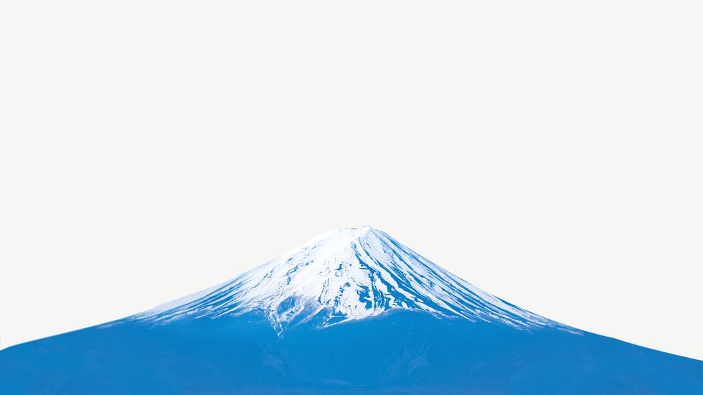 Mount Fuji border psd