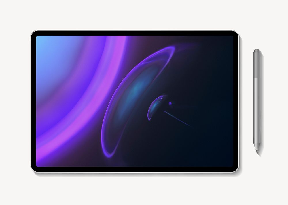 Stylus & tablet with gradient screen