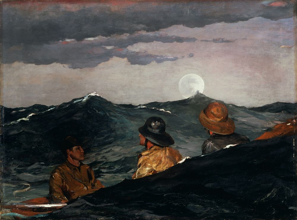 Winslow Homer - Kissing the Moon