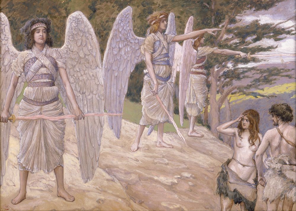 James Jacques Joseph Tissot - Adam and Eve Driven From Paradise.