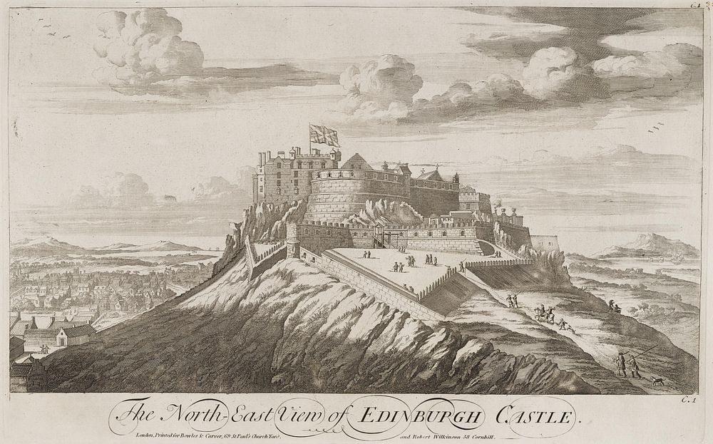 Edinburgh Castle from the north-east