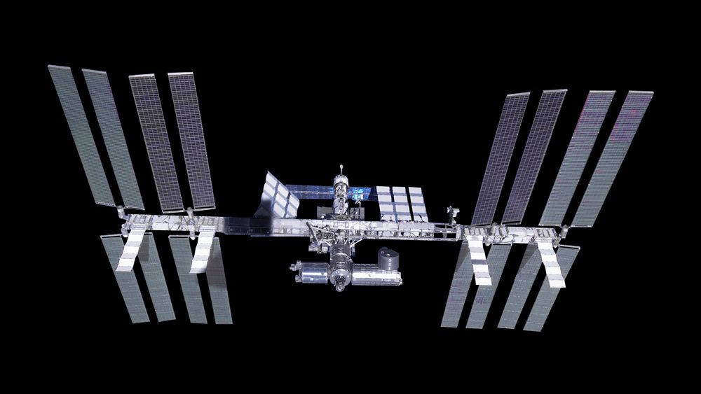 International Space Station isolated object psd