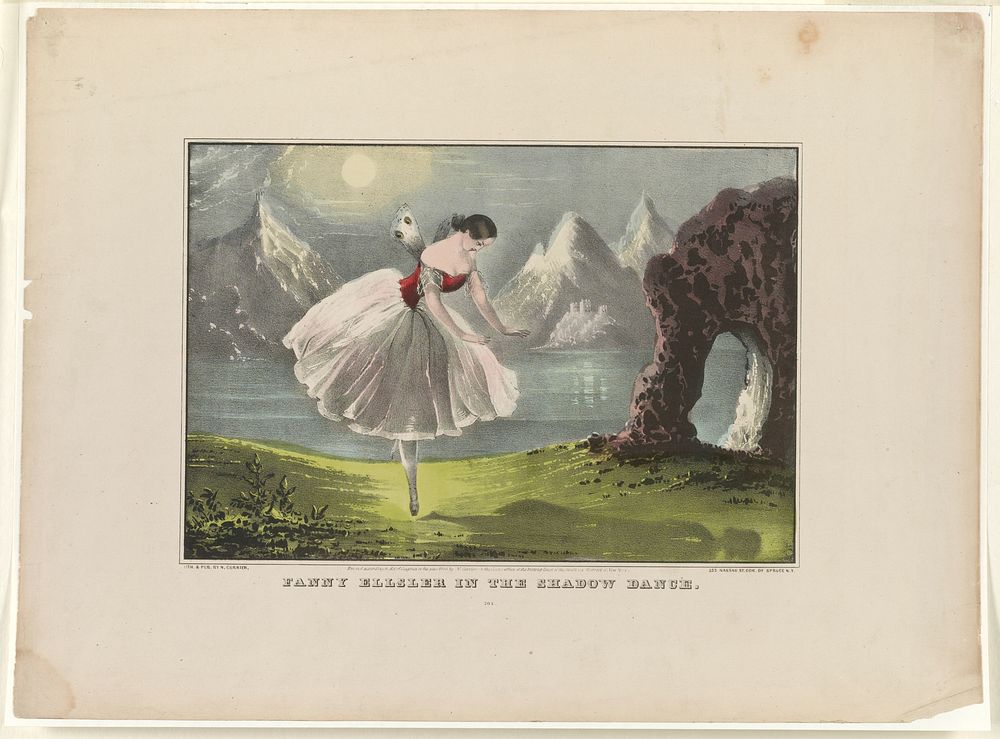 Fanny Elssler in the shadow dance (1846) by  N. Currier (Firm).