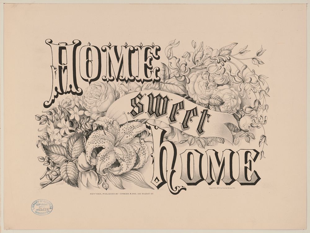 Home sweet home (1874) by Currier & Ives