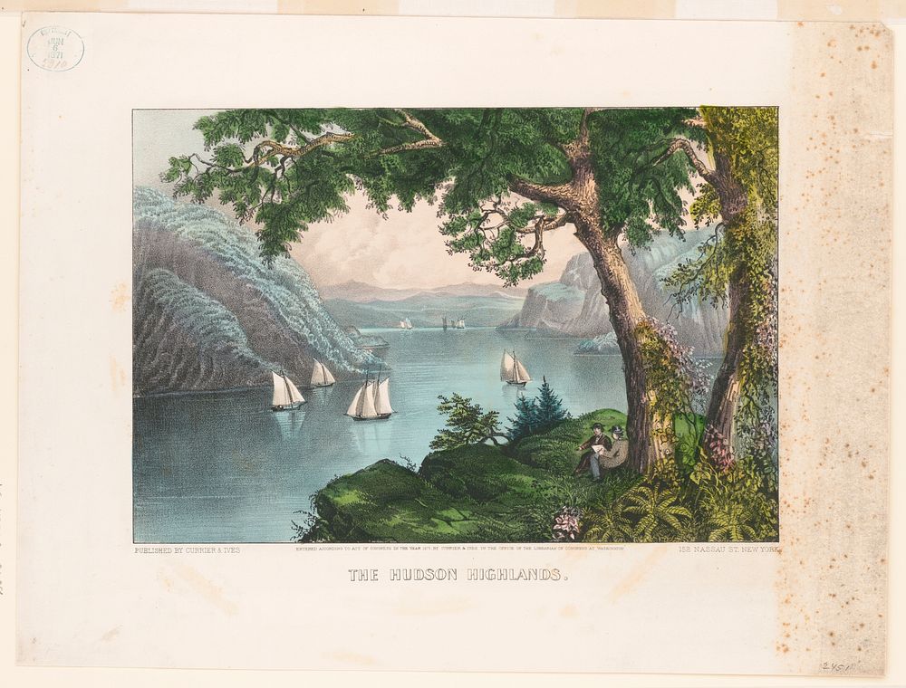 The Hudson highlands (1871) by Currier & Ives