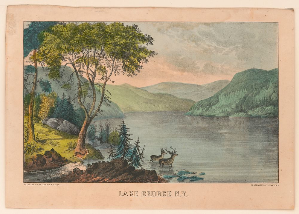 Lake George N.Y. between 1856 and 1907 by Currier & Ives