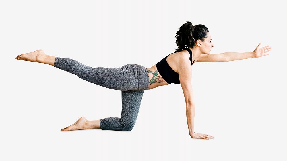 Yoga professional trainer isolated image