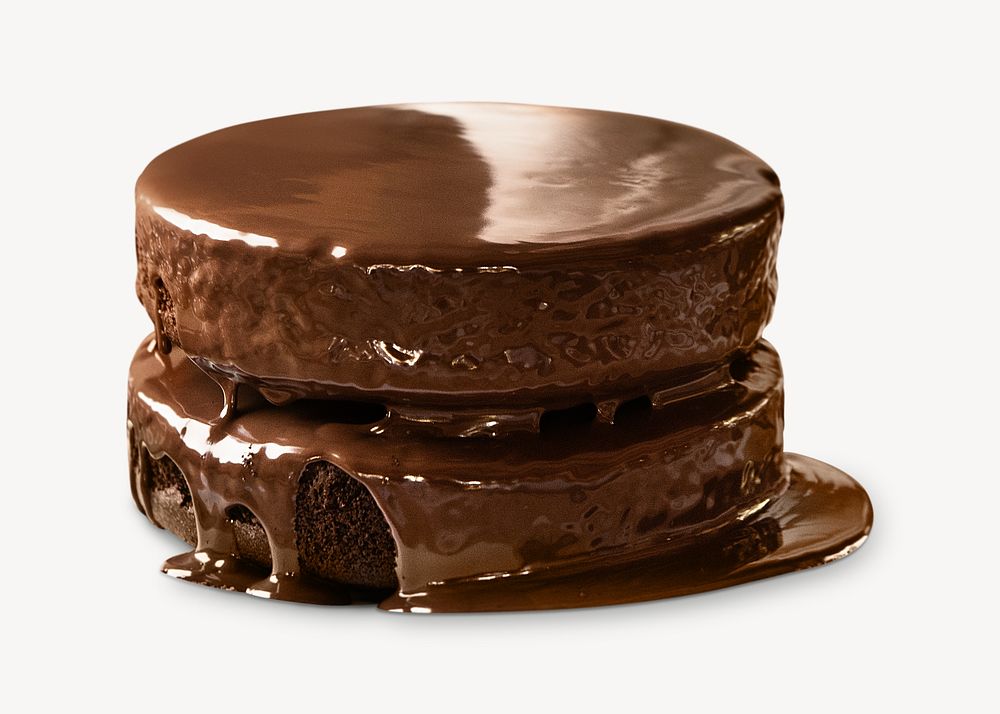 Chocolate cake, isolated design