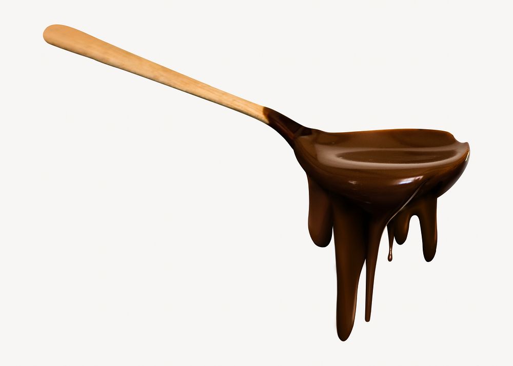 Chocolate ganache, isolated design