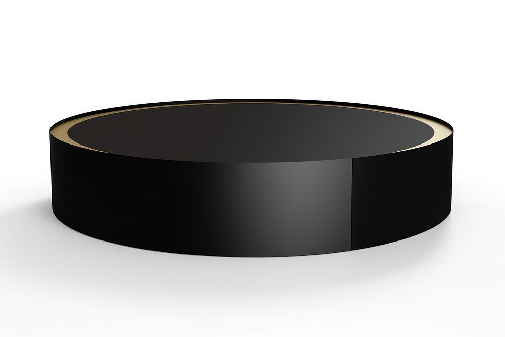 Circle black podium furniture table. AI generated Image by rawpixel.