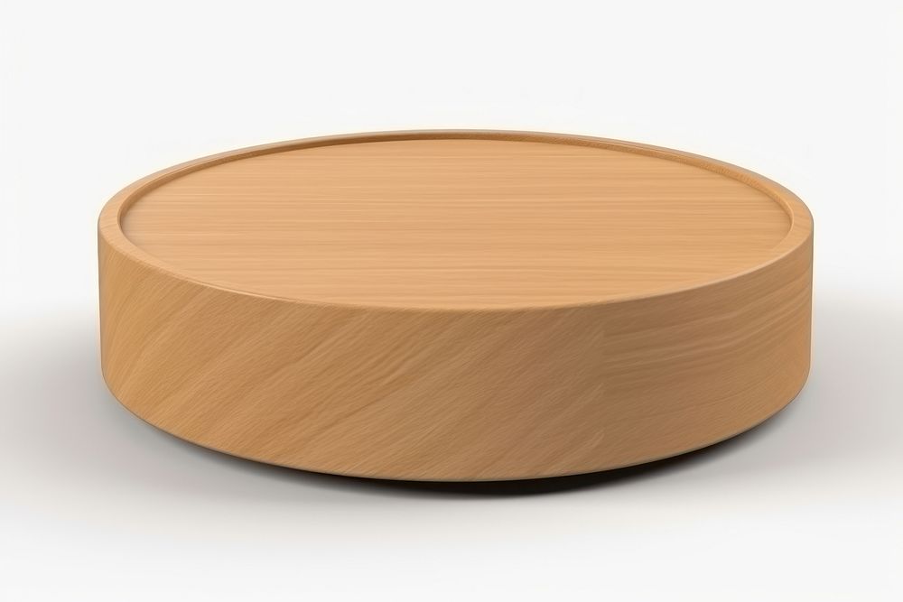 Circle wood podium stand furniture plywood table. AI generated Image by rawpixel.