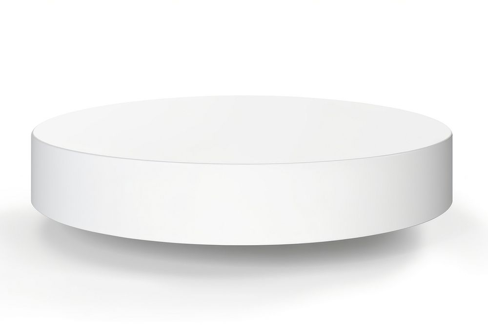 Circle white podium table simplicity. AI generated Image by rawpixel.