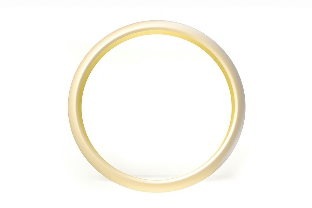 Cream circle thin ring jewelry accessories. AI generated Image by rawpixel.