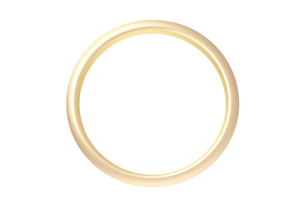 Cream circle thin ring jewelry accessories. AI generated Image by rawpixel.