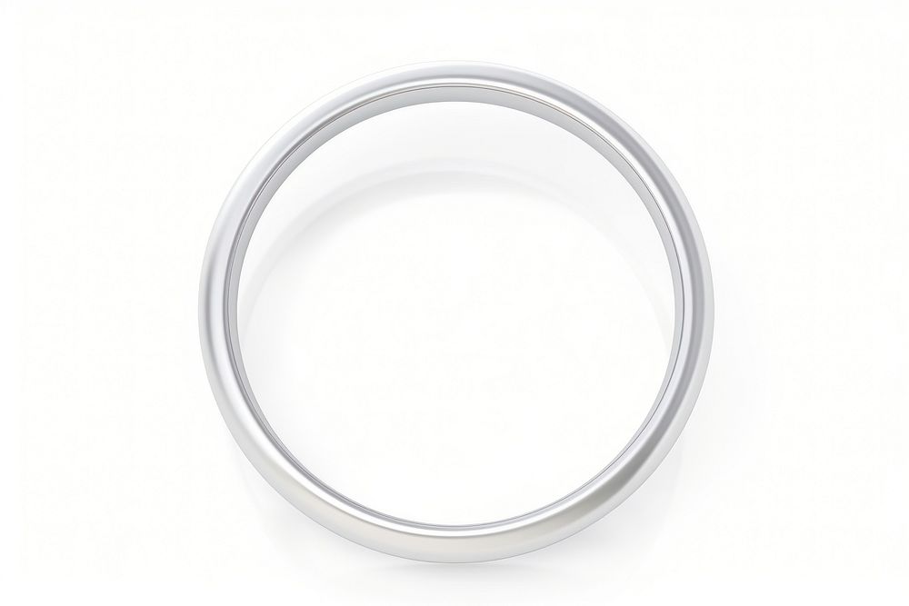 Silver circle thin ring platinum jewelry. AI generated Image by rawpixel.