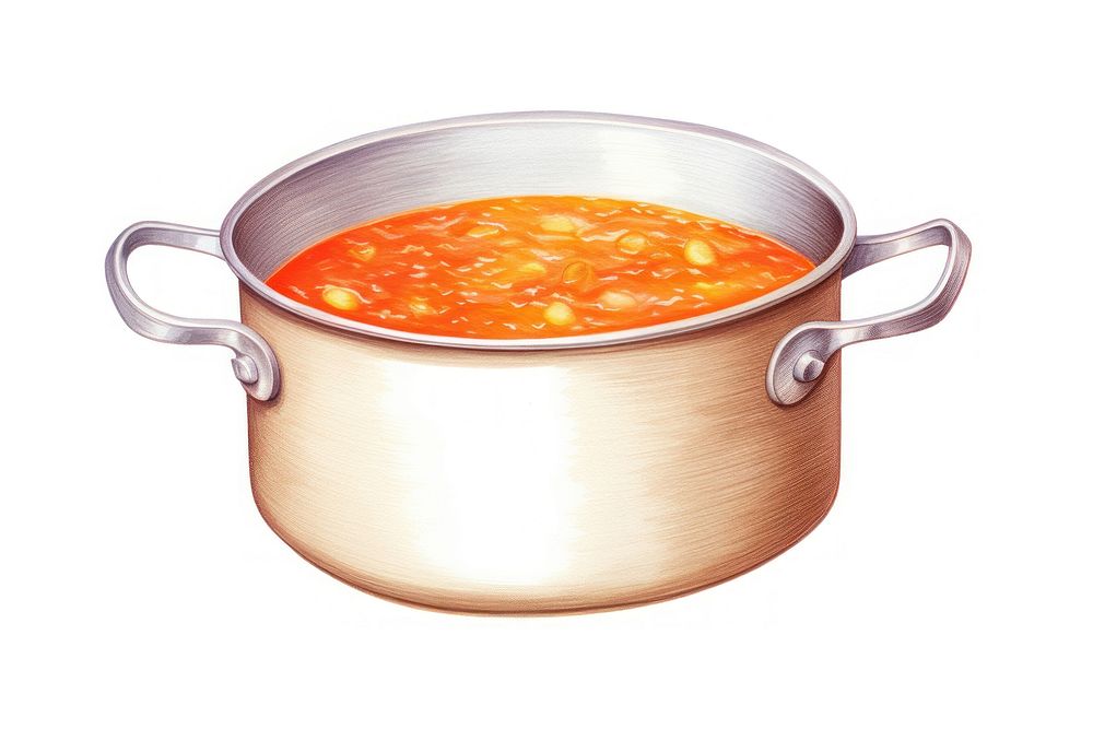 Stainless steel pot dish bowl soup. AI generated Image by rawpixel.