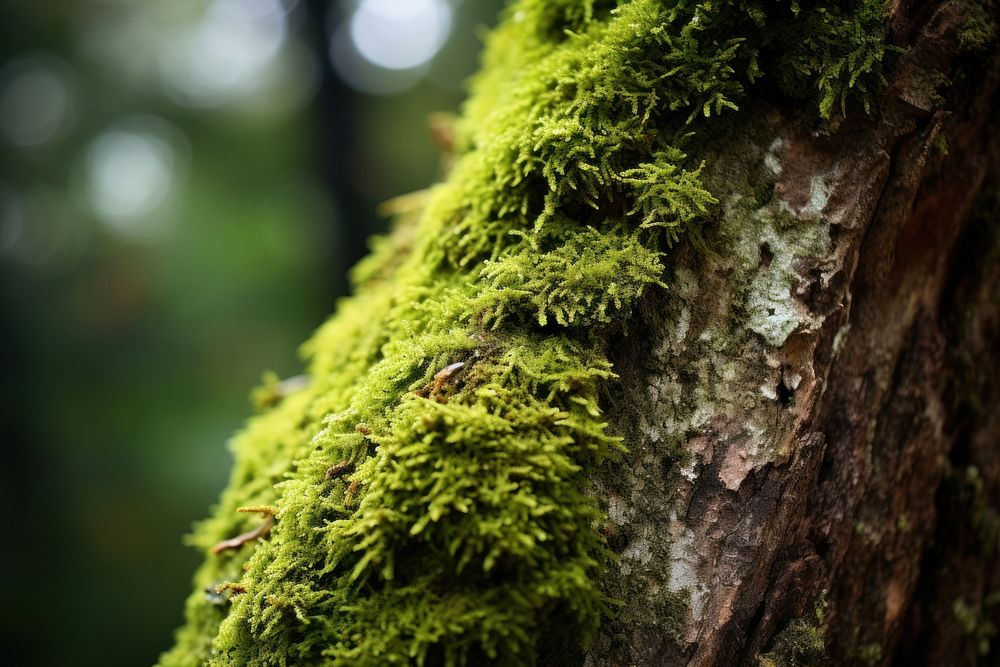 Moss tree outdoors nature. AI generated Image by rawpixel.