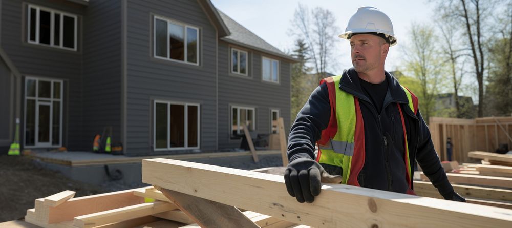 Carpenter working hardhat helmet. 