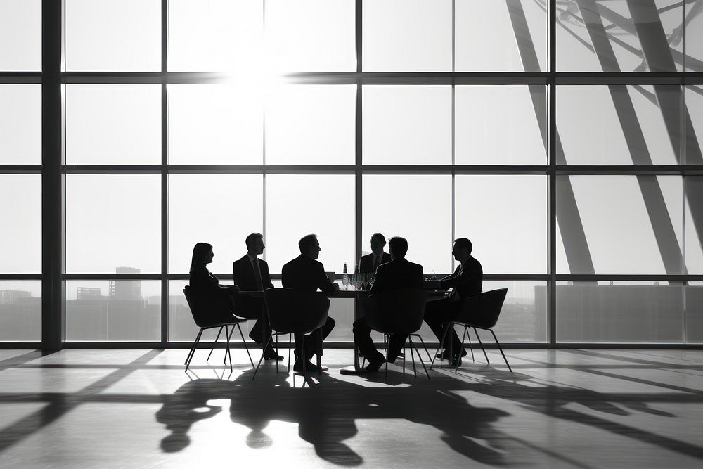 Architecture meeting table chair. 