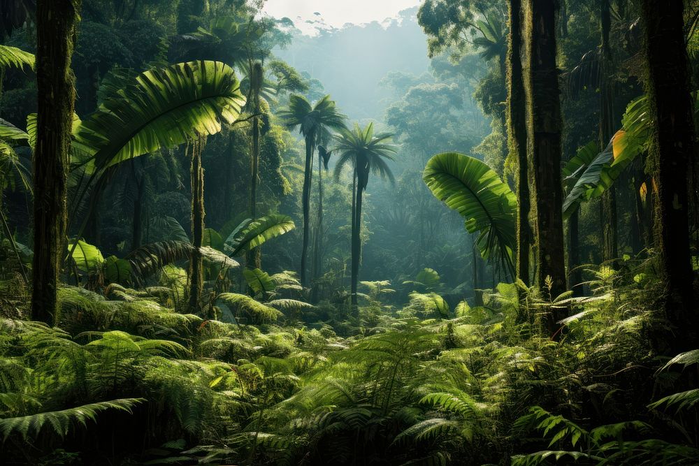 Ferns tree vegetation outdoors. AI generated Image by rawpixel.