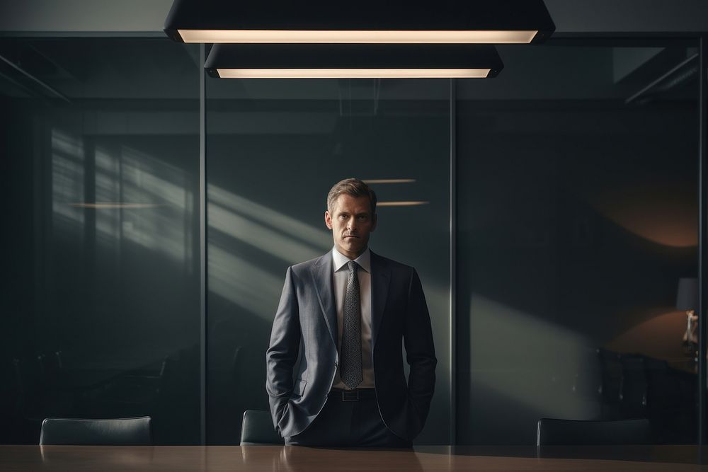 A company CEO portrait lighting adult. AI generated Image by rawpixel.