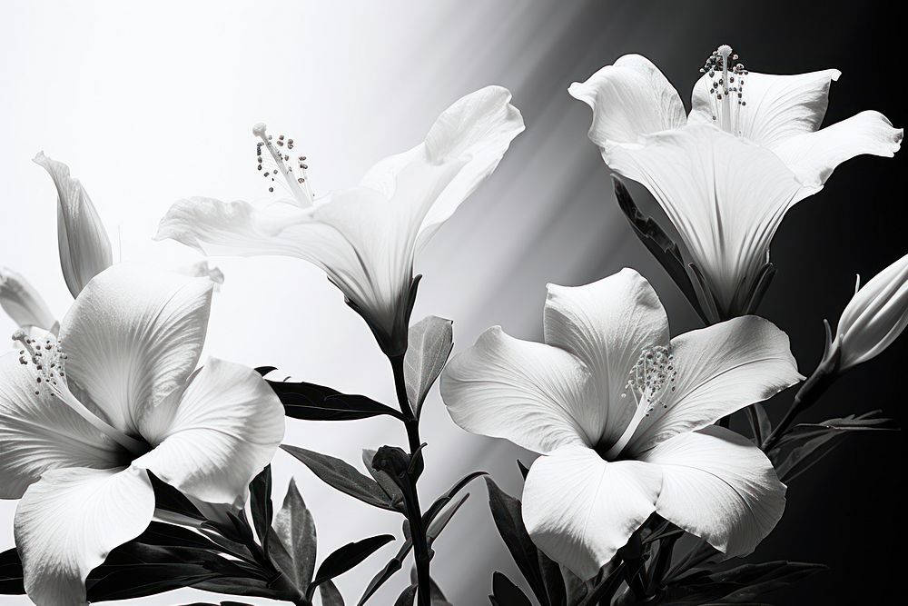 Tropical flower petal plant white. AI generated Image by rawpixel.