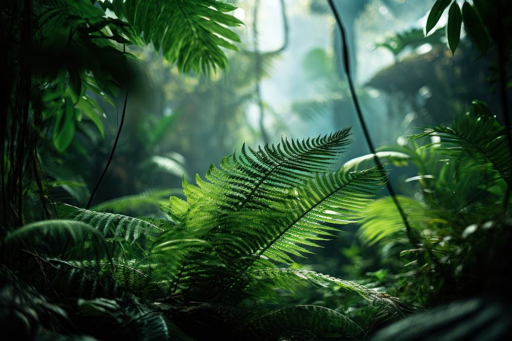 Ferns tree vegetation outdoors. AI generated Image by rawpixel.