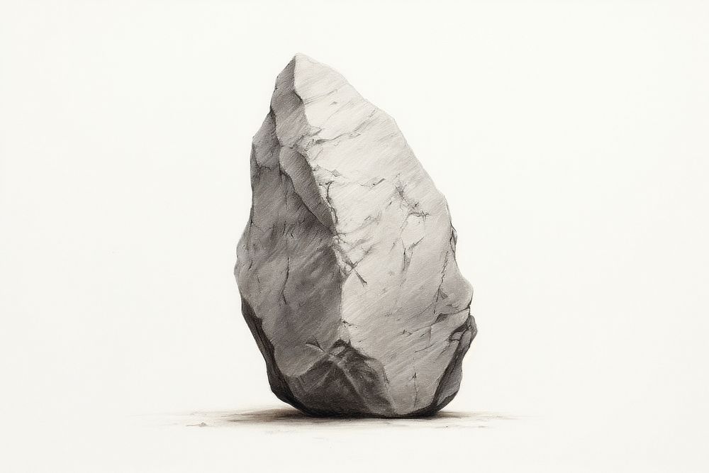 Stone drawing paper rock. AI generated Image by rawpixel.