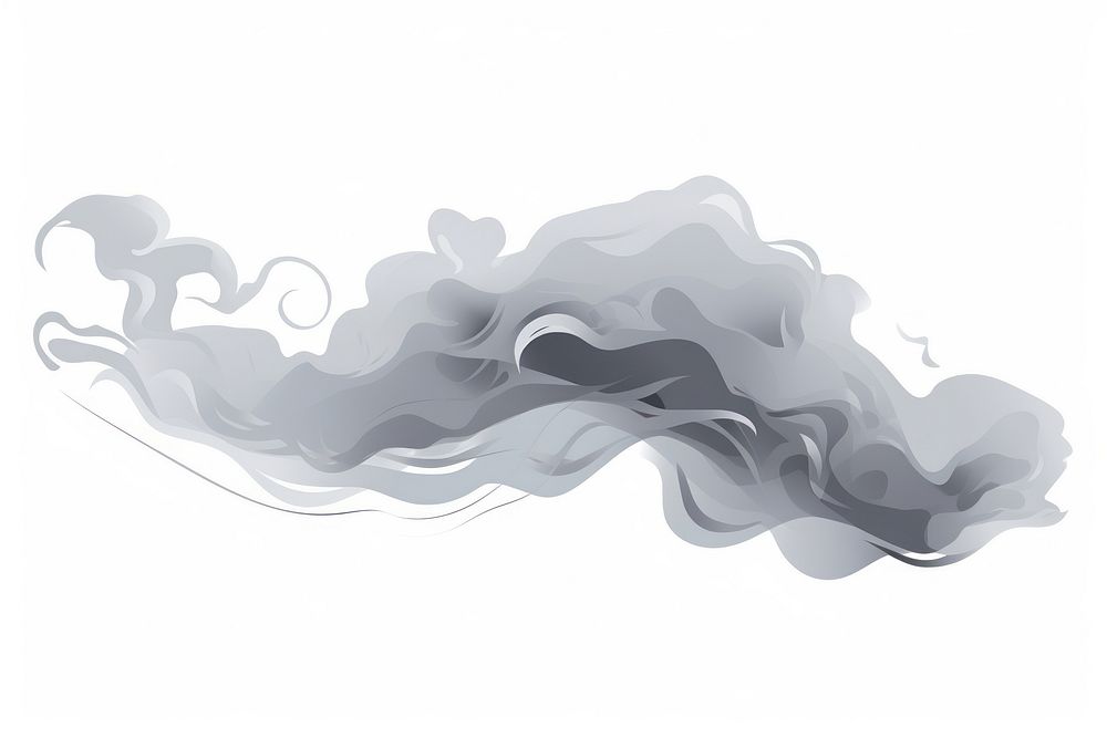 Gas smoke white background abstract. AI generated Image by rawpixel.