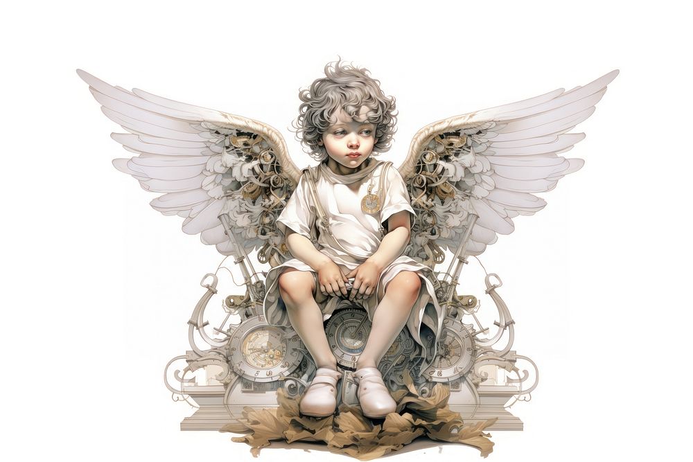 Cherub angel representation spirituality. AI generated Image by rawpixel.