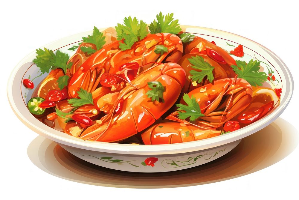 Crawfish dish seafood plate. AI generated Image by rawpixel.