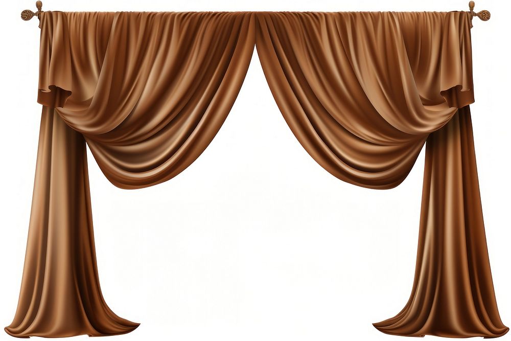 Curtain brown architecture decoration. AI generated Image by rawpixel.