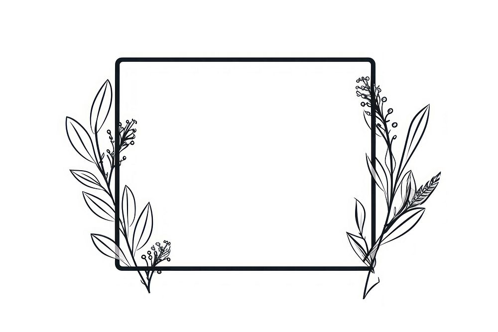 Photo Frame drawing sketch frame. AI generated Image by rawpixel.