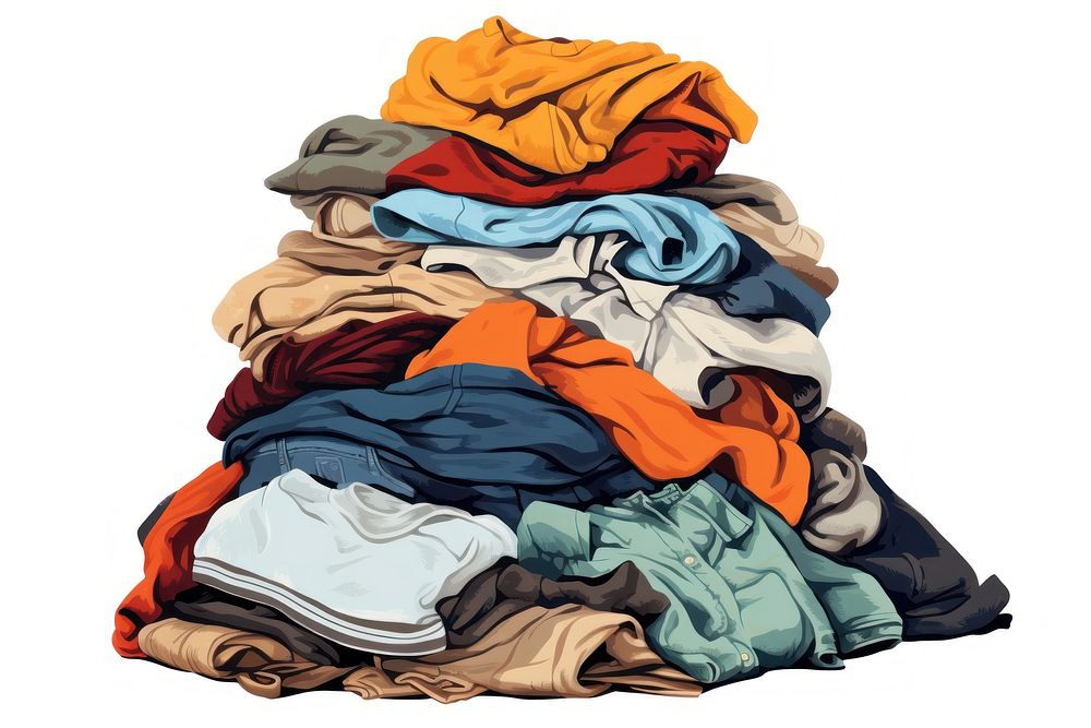 Clothes laundry white background coathanger. AI generated Image by rawpixel.