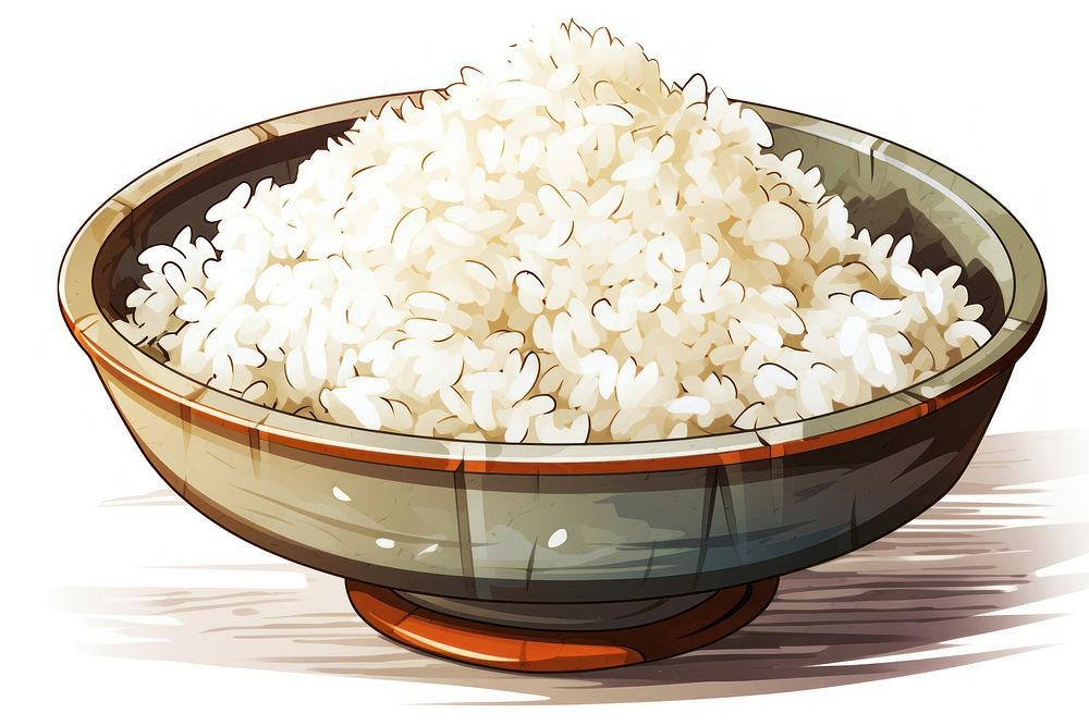 Rice food bowl container. AI generated Image by rawpixel.