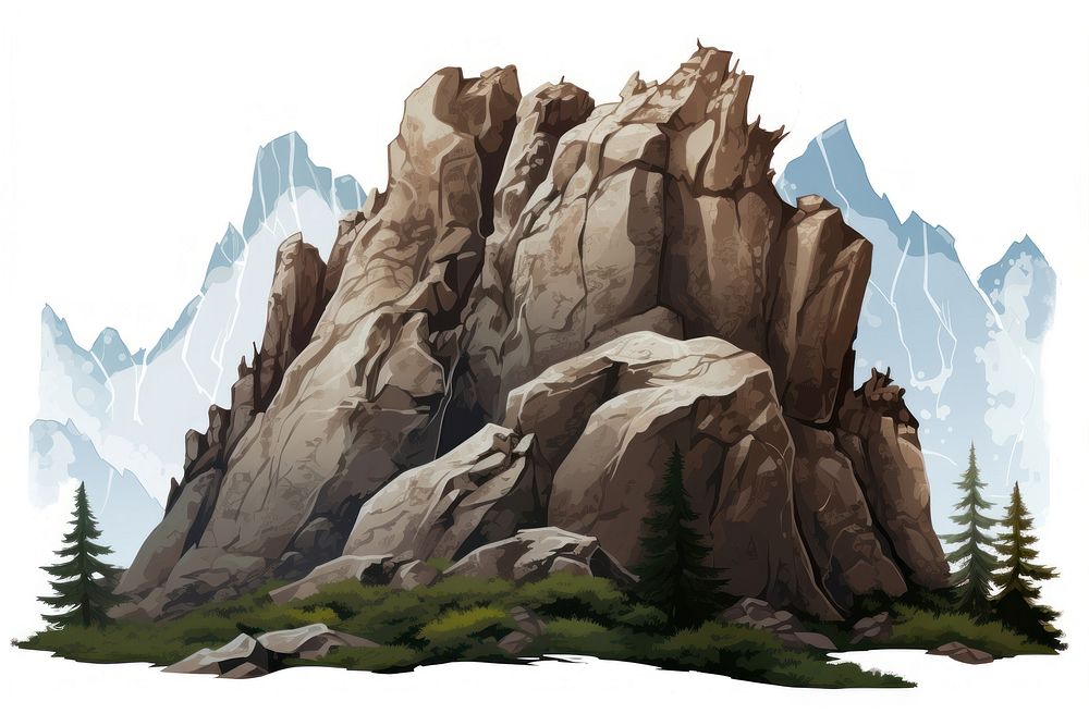 Mountain rock wilderness outdoors. AI generated Image by rawpixel.
