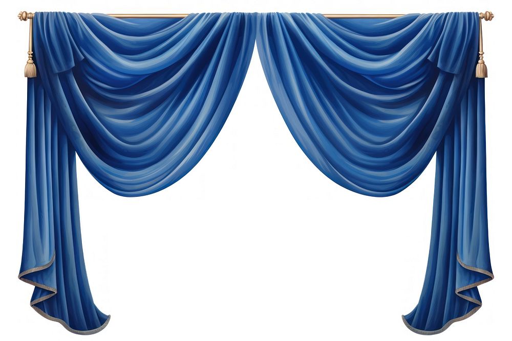 Curtain blue furniture elegance
