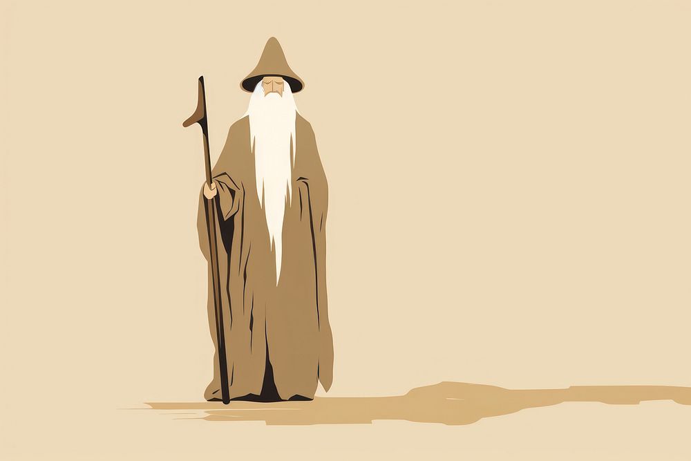 Holy wizard silhouette standing clothing. AI generated Image by rawpixel.